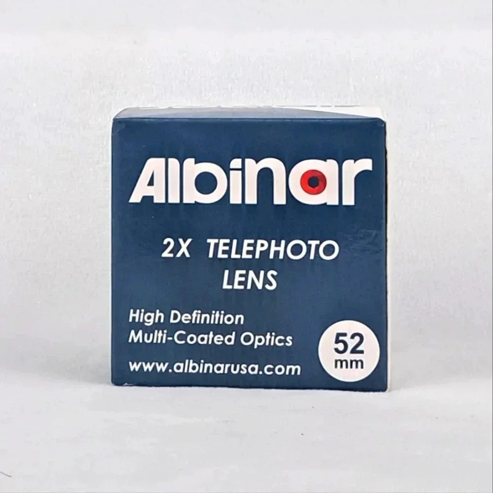 Albinar 2x Telephoto Lens 52mm Professional High Def Speed HD MC - Black NEW